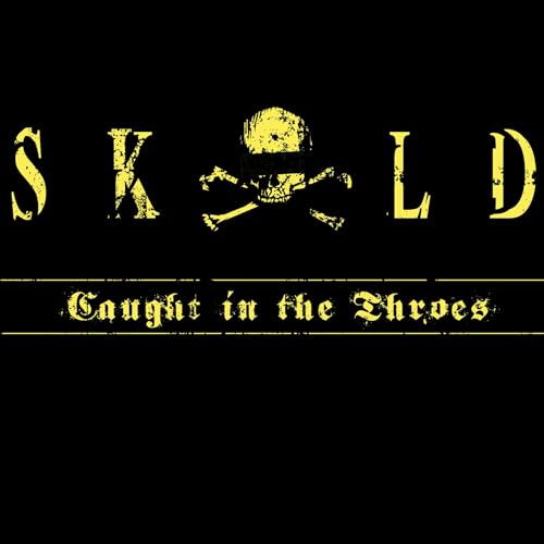 Yellow text reading "SKOLD" with a skull and crossbones on a black background.
