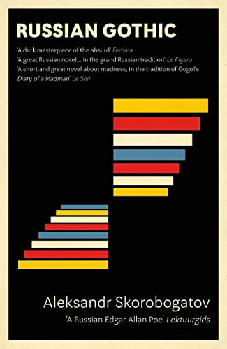 Black book cover with stacked, colorful rectangles and white text: "Russian Gothic.