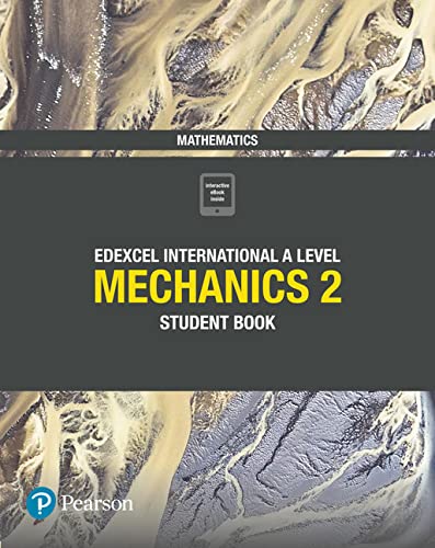 Edexcel International A Level Mechanics 2 Student Book cover with abstract aerial landscape background.