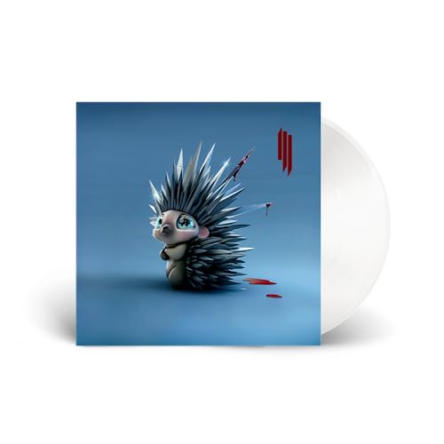 WhiteLp vinyl record with cover art featuring a stylized blue hedgehog on blue background.