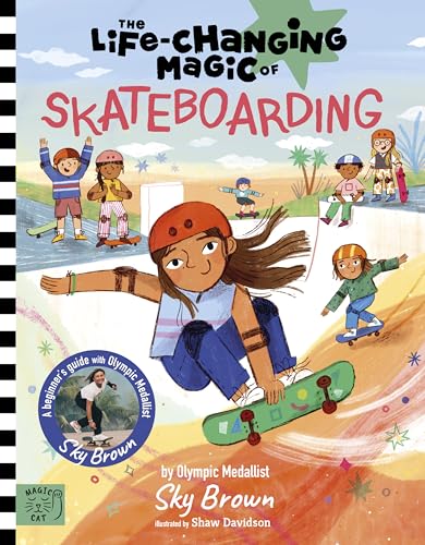 Book cover featuring diverse children skateboarding, with Sky Brown’s image.