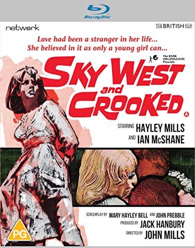 Sky West and Crooked" Blu-ray cover with distressed portrait imagery.
