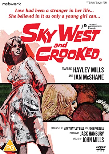 DVD cover for "Sky West and Crooked" featuring Hayley Mills and Ian McShane.