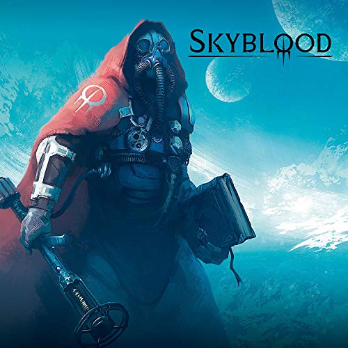 Vinyl album cover art featuring a futuristic character with a red hooded cloak.