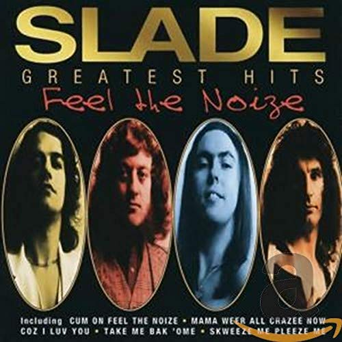CD case with Slade's logo and images, silver or clear plastic CD inside.