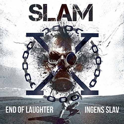 CD cover for Slam’s “End of Laughter/Ingens Slav” with skull and crossbones.