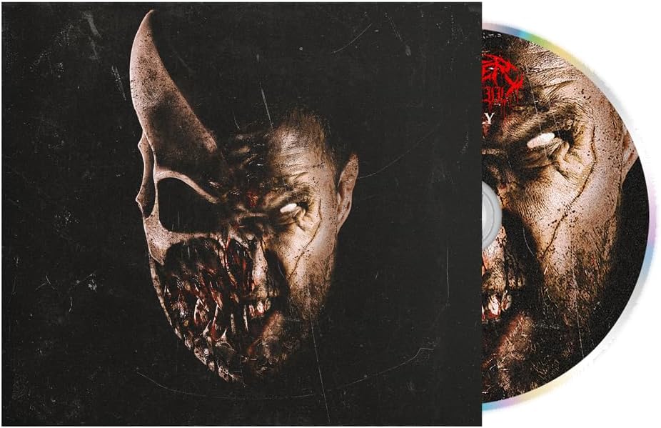 CD packaging for Slaughter To Prevail’s “Grizzly” album, featuring a monstrous face.