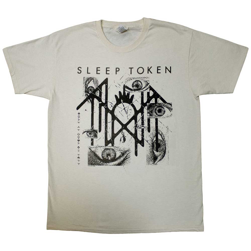Black t-shirt with Sleep Token's "Eyes" design, size XX-Large.