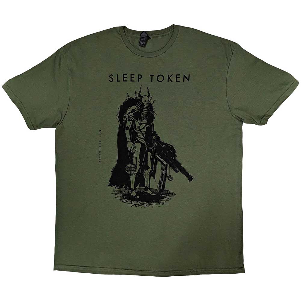 Black unisex t-shirt featuring Sleep Token The Summoning graphic artwork on the front.