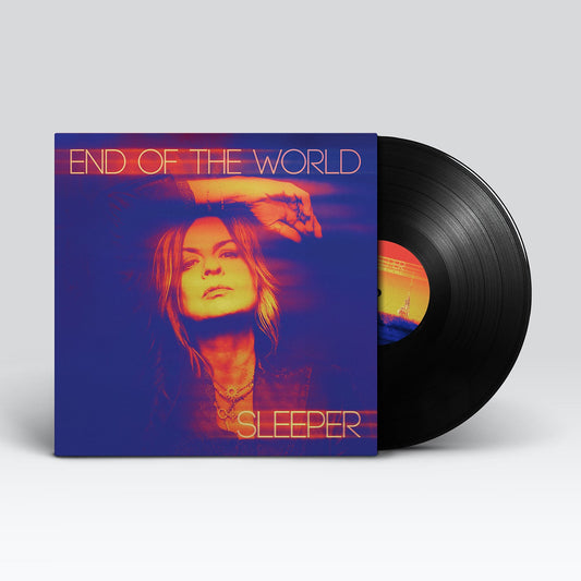 Sleeper “End Of The World” vinyl record with a woman’s portrait cover.
