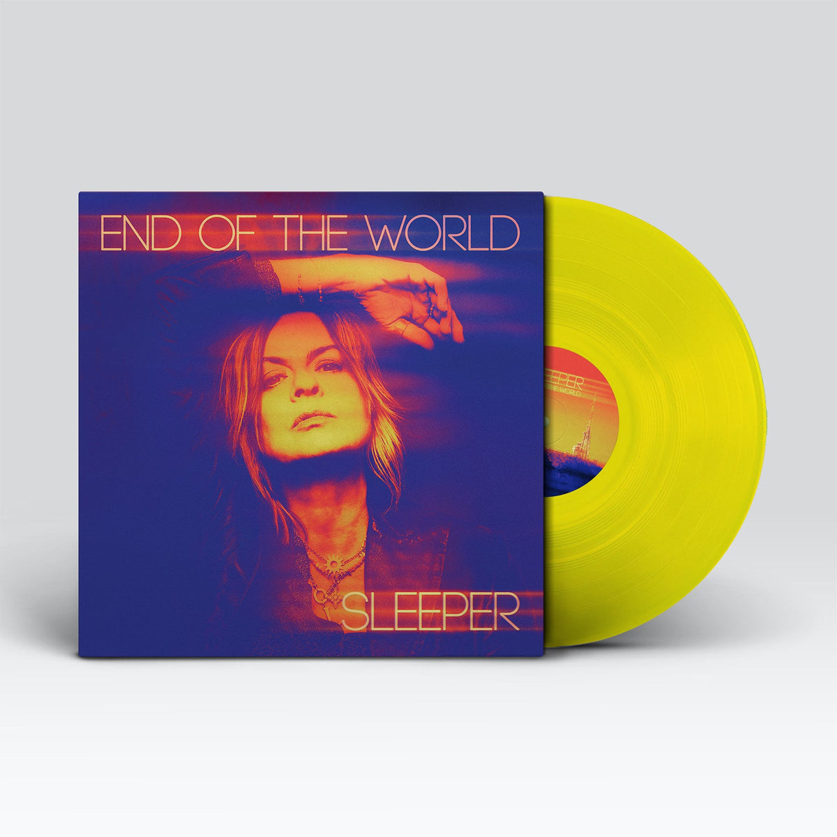 Vinyl record and album cover for Sleeper’s “End Of The World.”