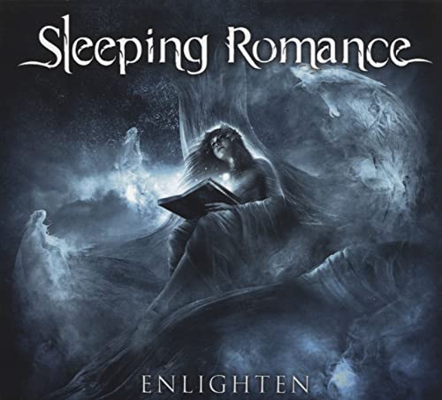 CD cover: woman reading with a wolf in a misty, dark scene.