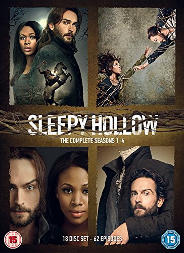 DVD cover for "Sleepy Hollow" featuring main characters and a headless horseman image.