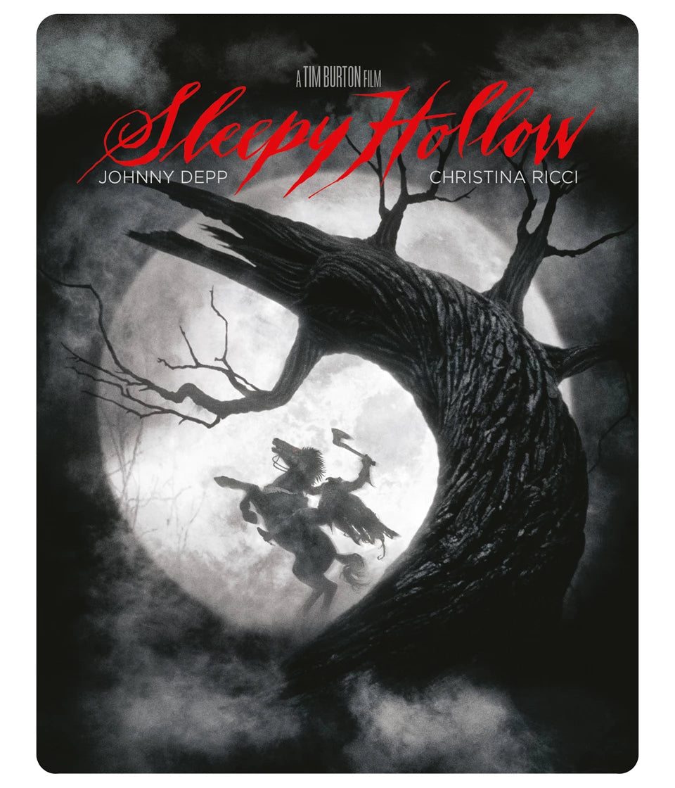 SteelBook Blu-ray cover for “Sleepy Hollow” featuring the Headless Horseman.
