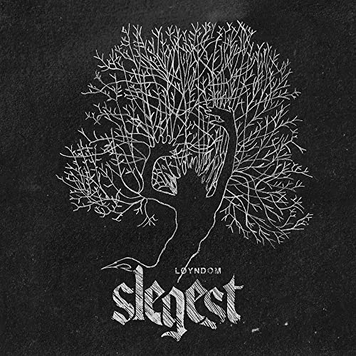 Black and white illustration of a tree with a human figure inside.