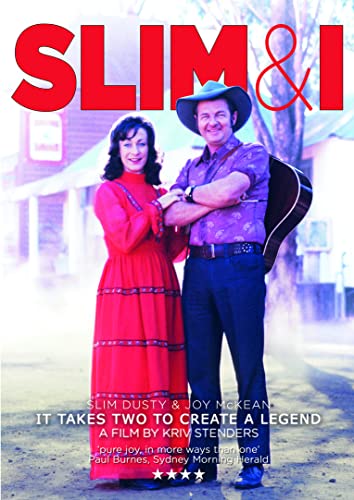 Slim Dusty and Joy McKean on DVD cover, holding hands, with guitar.