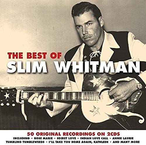 Slim Whitman album cover featuring a portrait of the singer with a guitar.