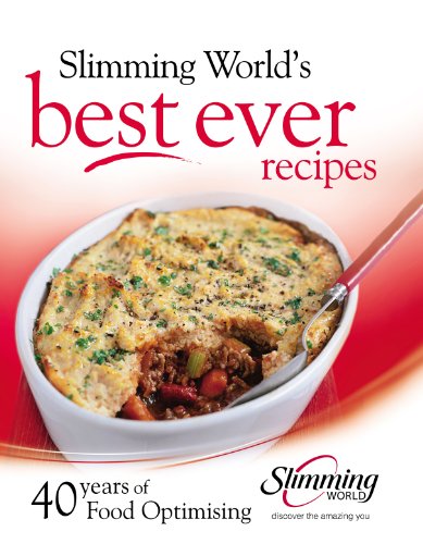 Cookbook cover featuring a shepherd’s pie, text reads “Slimming World’s best ever recipes”.