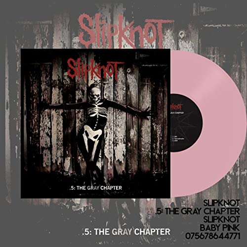 Slipknot’s “.5: The Gray Chapter” vinyl record, featuring skeletal imagery.