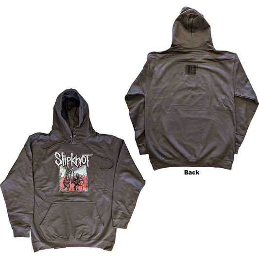 Black Slipknot hoodie with large back print, size XX-Large.
