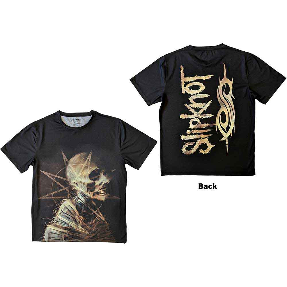 Black Slipknot t-shirt with a large back print of the band's profile.