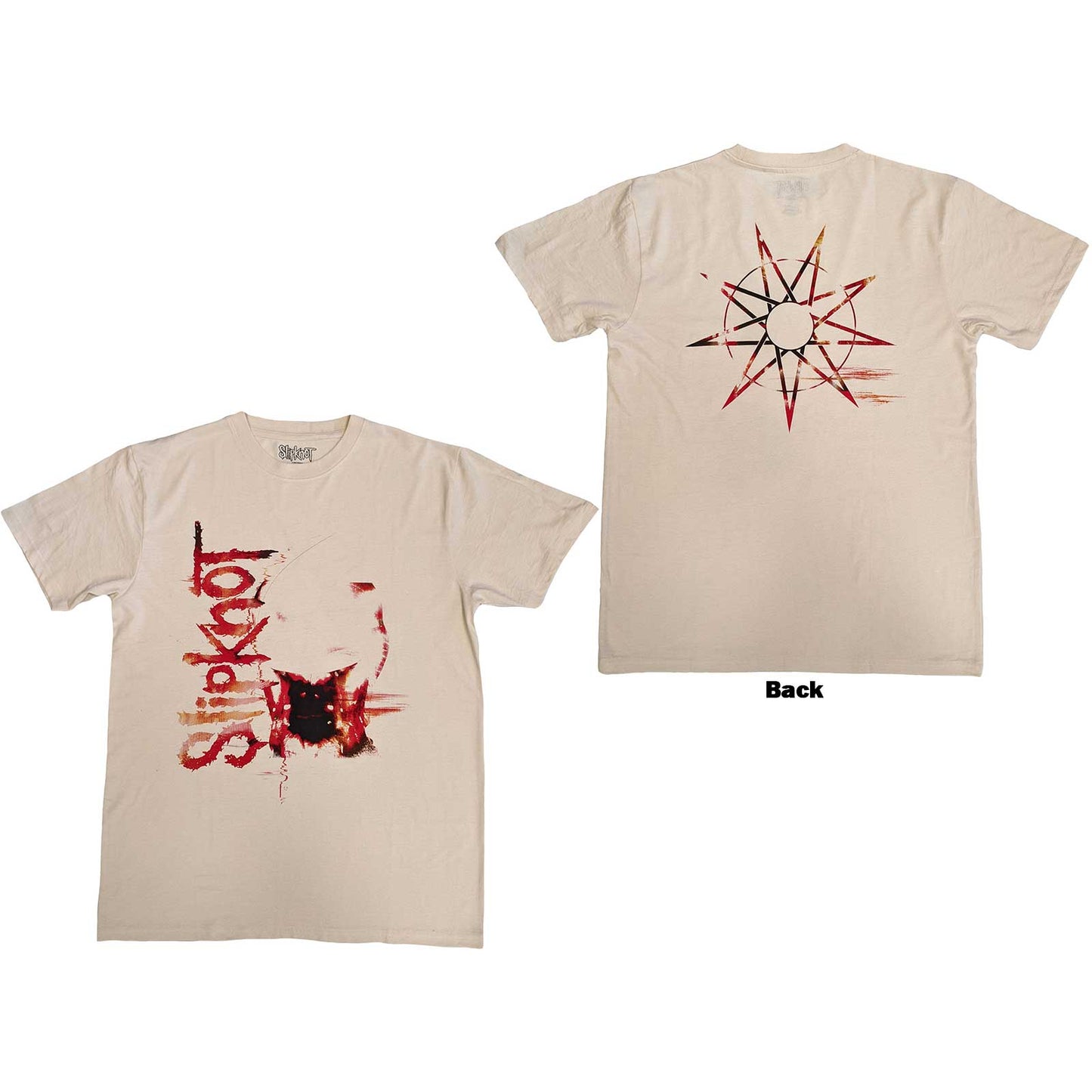 Black Slipknot t-shirt with large back print, size X-Large.
