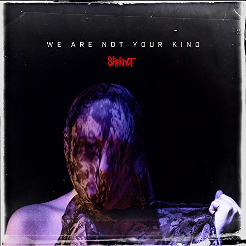 Slipknot album cover featuring a person wearing a patterned veil against a dark background.
