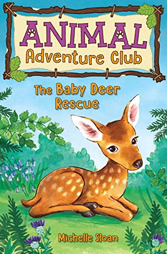 Book cover featuring a young deer in a green, leafy forest.