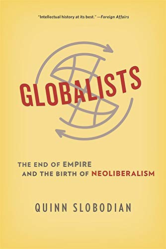 Book cover with yellow background, red text title, and a grey globe icon.