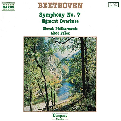 CD cover for Beethoven’s Symphony No. 7 and Egmont Overture.