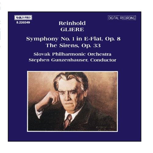 CD cover: portrait of Reinhold Gliere, composer of Symphony No. 1.