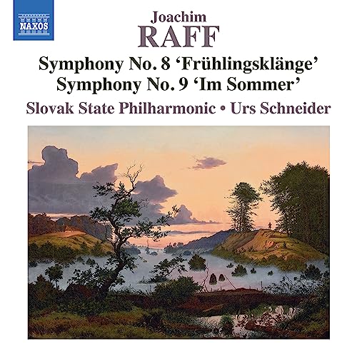 CD cover for Joachim Raff symphonies with a landscape painting.