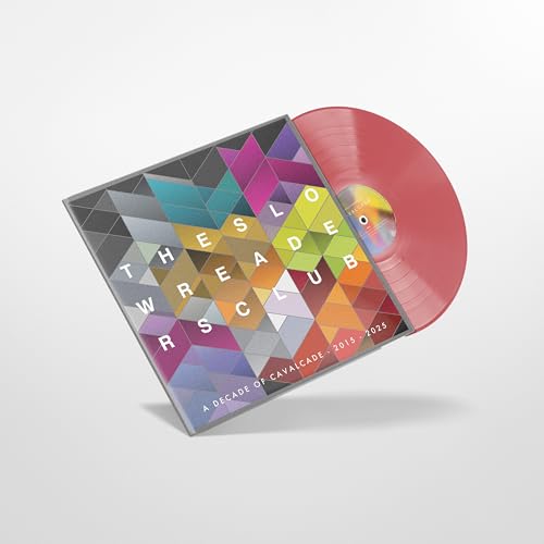 The Slow Readers Club Cavalcade album cover with a translucent red vinyl record.