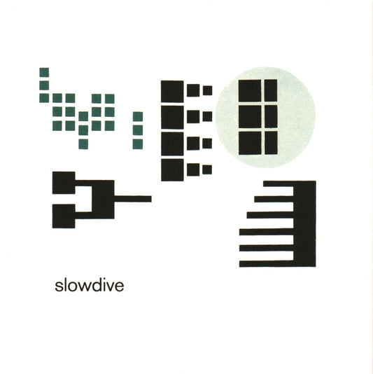 Slowdive’s “Pygmalion” CD cover: abstract dark squares on a white background.