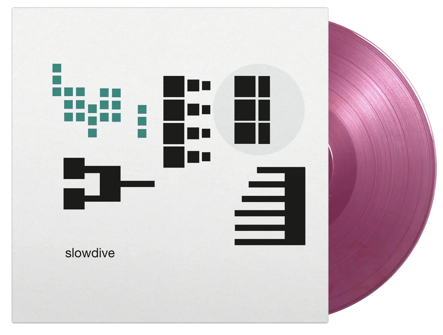 Slowdive’s “Pygmalion” vinyl record with abstract geometric cover art.