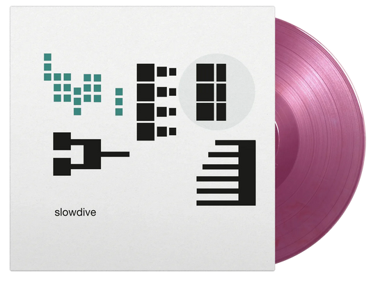 Slowdive’s “Pygmalion” vinyl record with abstract geometric cover art.