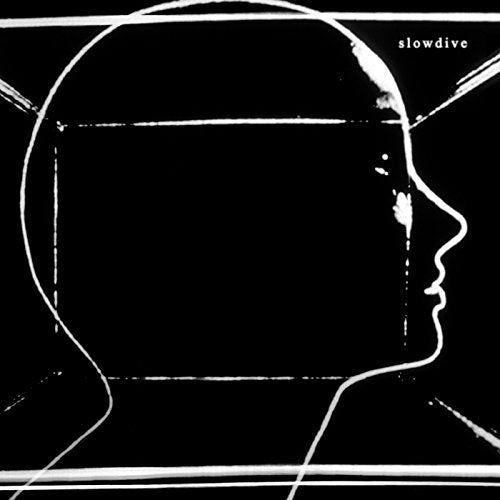 Album cover featuring a white outline of a human head against a black background.