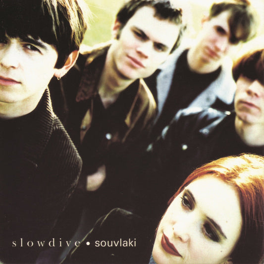 Close-up of band Slowdive, album cover for "Souvlaki" CD.