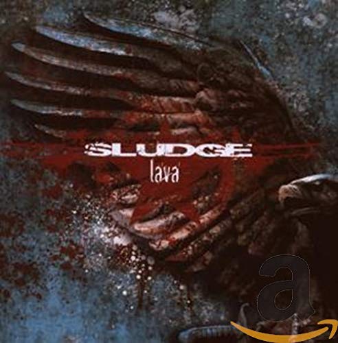 CD cover for Sludge’s “Lava” featuring abstract, fiery red and black imagery.