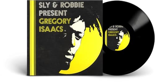 Vinyl record and cover featuring Gregory Isaacs in yellow and black.