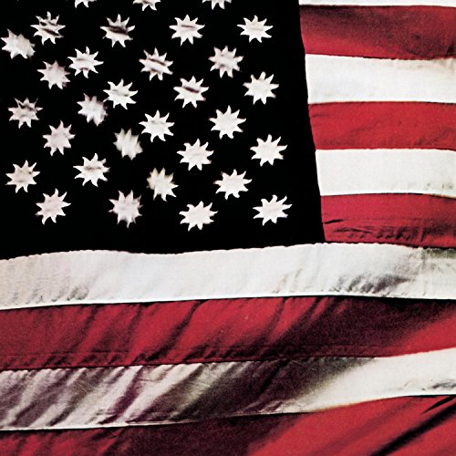 Distressed American flag detail, album cover for Sly & The Family Stone.