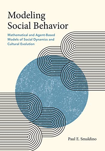 Book cover with abstract blue circle and linear graphic elements.