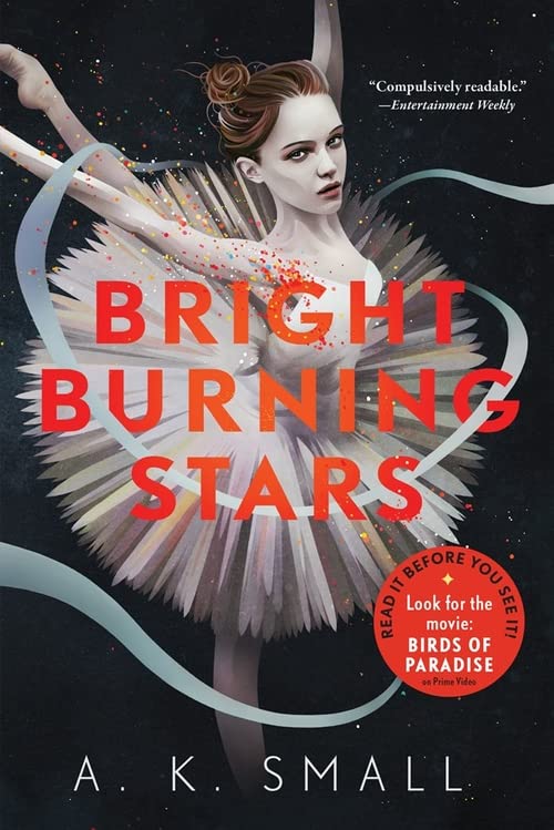 Book cover: ballerina in pink tutu against a dark, starry background.