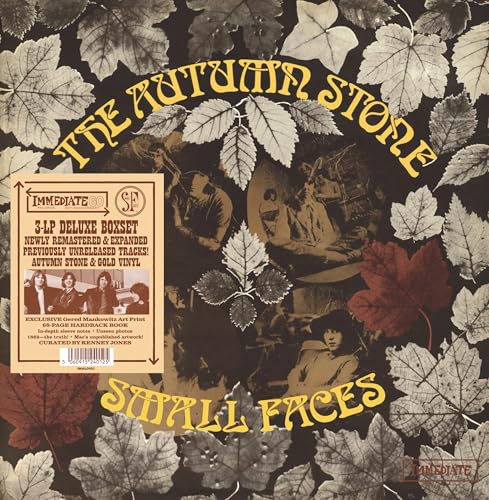 Vinyl record with sleeve, featuring Small Faces band logo and autumnal themed artwork.