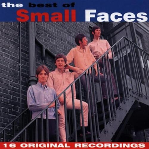 CD cover for Small Faces’ “The Best Of” featuring band members on stairs.