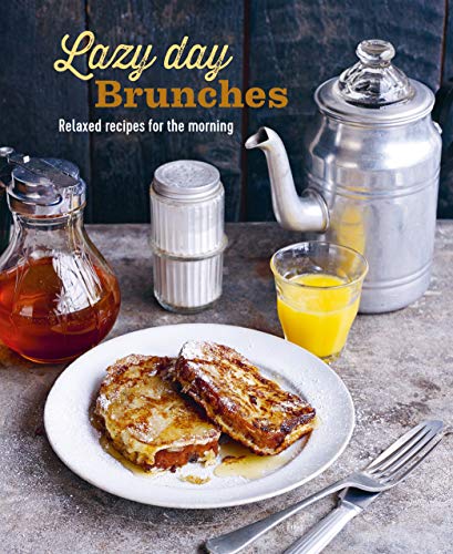 Cookbook cover with French toast, juice, and metal breakfast containers.