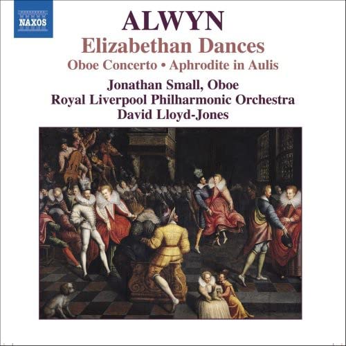 CD cover for Alwyn’s Elizabethan Dances with a Renaissance painting.