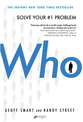 Book cover for Who by Geoff Smart and Randy Street with blue text.