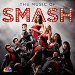 "Album cover for 'The Music of Smash' featuring cast members in dramatic poses."