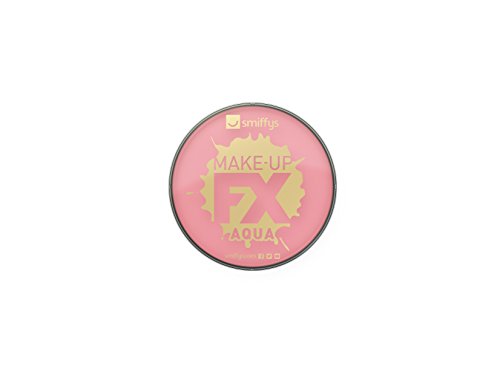 A circular container of pink Smiffys Make-Up FX Aqua face and body paint.